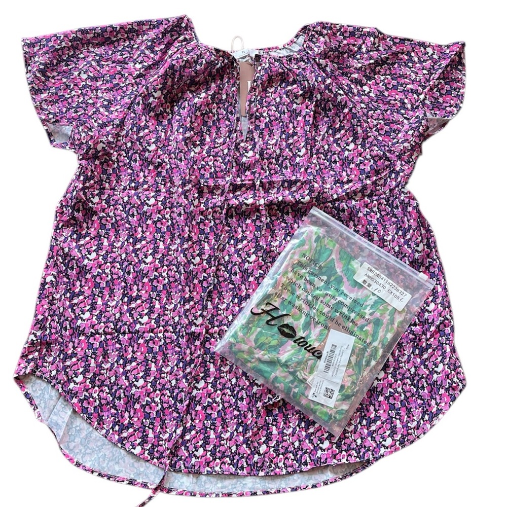 NWT Hotouch | Bundle of 2 Women’s Blouses sz L